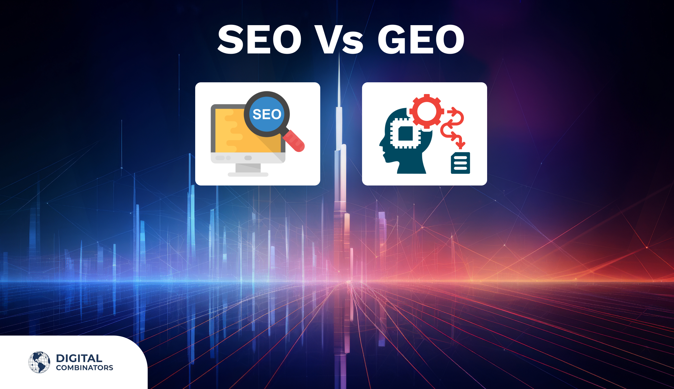 Visual representation of Generative Engine Optimization (GEO) showing brand citations and AI-driven search results for 2026.